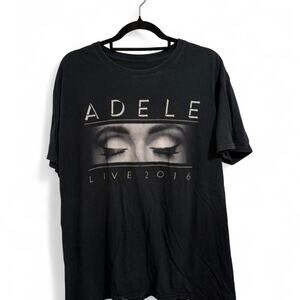 Adele black tour live 2016 tee, Size XL